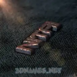 nitai in Rusty Metal style - 3D name wallpaper