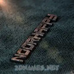 noorhappy in Rusty Metal style - 3D name wallpaper