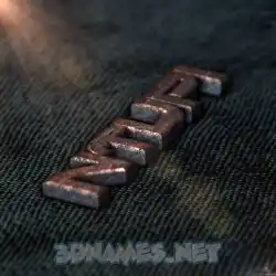 ntupi in Rusty Metal style - 3D name wallpaper
