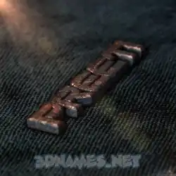 preeti in Rusty Metal style - 3D name wallpaper