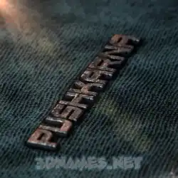 pushkarna in Rusty Metal style - 3D name wallpaper