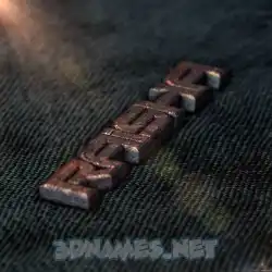 raisha in Rusty Metal style - 3D name wallpaper