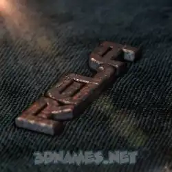 rela in Rusty Metal style - 3D name wallpaper