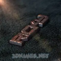 ricky in Rusty Metal style - 3D name wallpaper