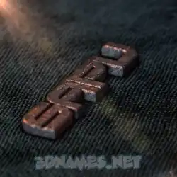 sapu in Rusty Metal style - 3D name wallpaper