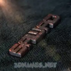 sawad in Rusty Metal style - 3D name wallpaper