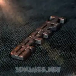 sparh in Rusty Metal style - 3D name wallpaper