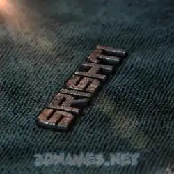 srishti in Rusty Metal style - 3D name wallpaper