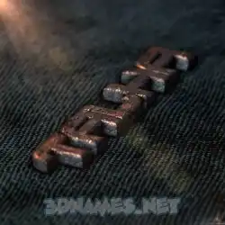 talha in Rusty Metal style - 3D name wallpaper