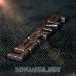 usama in Rusty Metal style - 3D name wallpaper