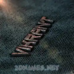 vikrant in Rusty Metal style - 3D name wallpaper
