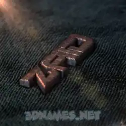 zaid in Rusty Metal style - 3D name wallpaper