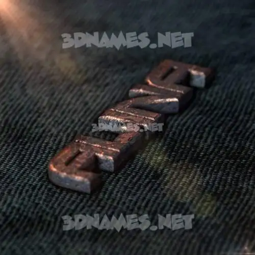 alina in Rusty Metal style - 3D name wallpaper