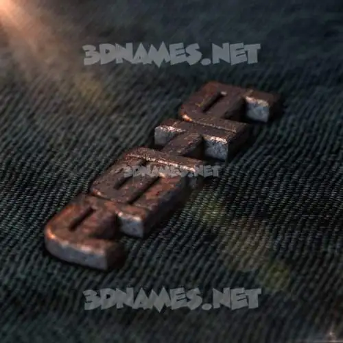 asha in Rusty Metal style - 3D name wallpaper