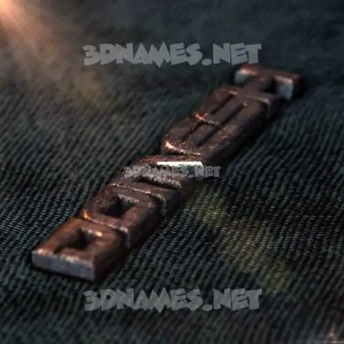 domesh in Rusty Metal style - 3D name wallpaper