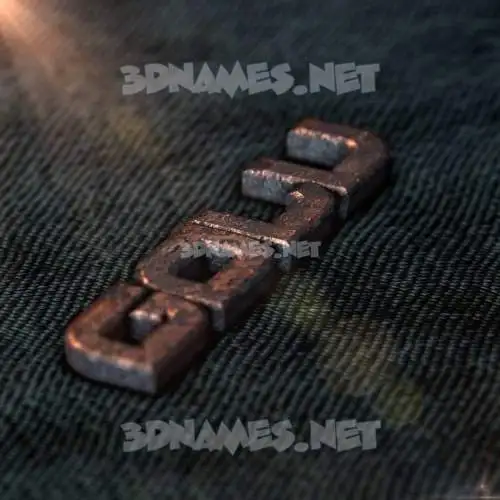 golu in Rusty Metal style - 3D name wallpaper