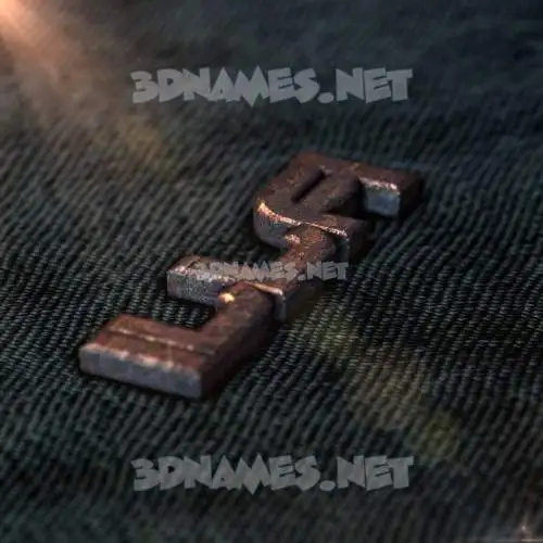 illa in Rusty Metal style - 3D name wallpaper
