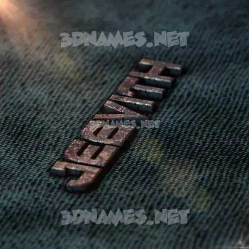 jeevith in Rusty Metal style - 3D name wallpaper