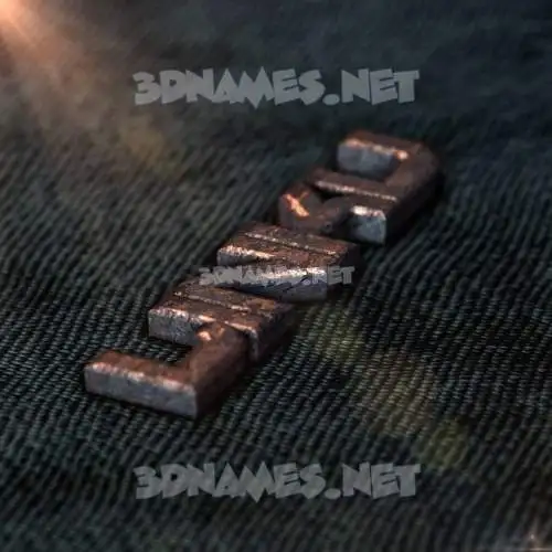 linku in Rusty Metal style - 3D name wallpaper