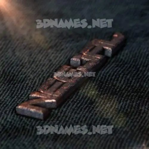 neejal in Rusty Metal style - 3D name wallpaper