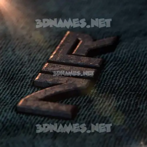 nir in Rusty Metal style - 3D name wallpaper