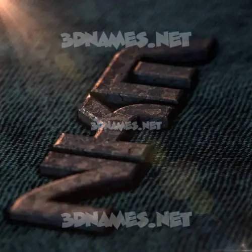 nkm in Rusty Metal style - 3D name wallpaper