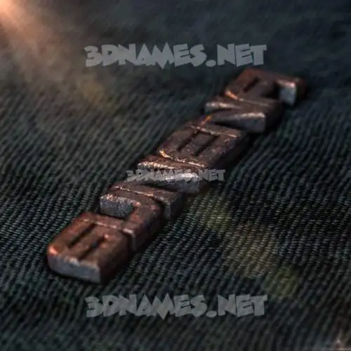 sunena in Rusty Metal style - 3D name wallpaper