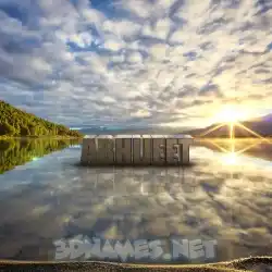 abhijeet in Morning Sunrise style - 3D name wallpaper