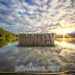 nancy in Morning Sunrise style - 3D name wallpaper