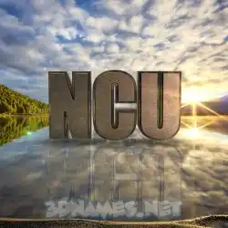 ncu in Morning Sunrise style - 3D name wallpaper