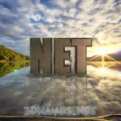 net in Morning Sunrise style - 3D name wallpaper