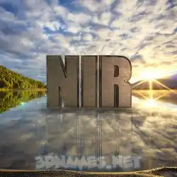 nir in Morning Sunrise style - 3D name wallpaper