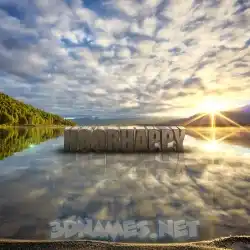 noorhappy in Morning Sunrise style - 3D name wallpaper