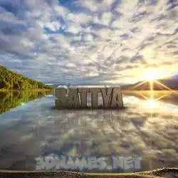 sattya in Morning Sunrise style - 3D name wallpaper