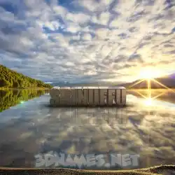 srinuffu in Morning Sunrise style - 3D name wallpaper