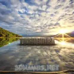 tushendra in Morning Sunrise style - 3D name wallpaper