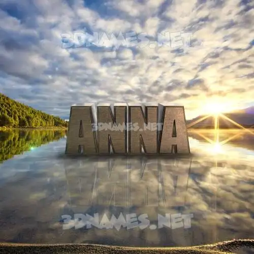 anna in Morning Sunrise style - 3D name wallpaper anna in Morning Sunrise style - 3D name wallpaper