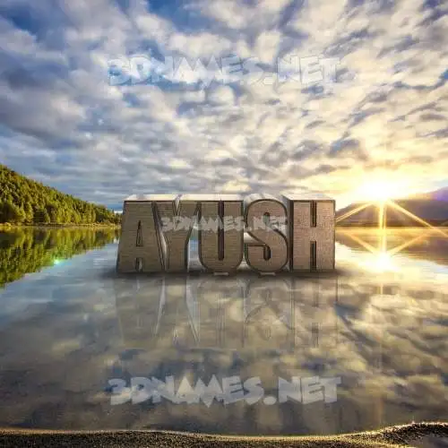 ayush in Morning Sunrise style - 3D name wallpaper ayush in Morning Sunrise style - 3D name wallpaper