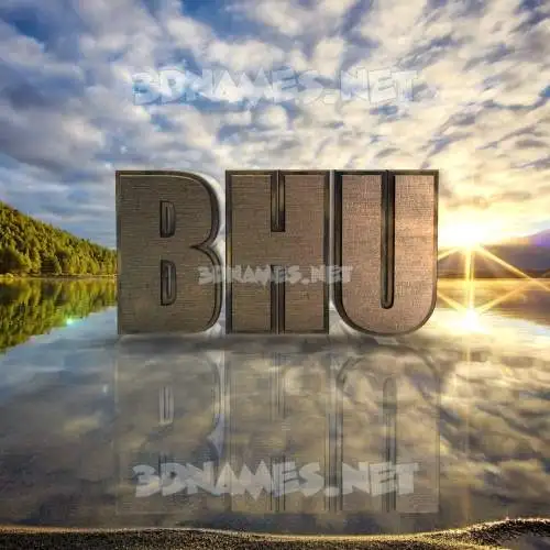 bhu in Morning Sunrise style - 3D name wallpaper bhu in Morning Sunrise style - 3D name wallpaper