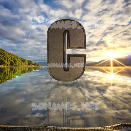 c in Morning Sunrise style - 3D name wallpaper c in Morning Sunrise style - 3D name wallpaper