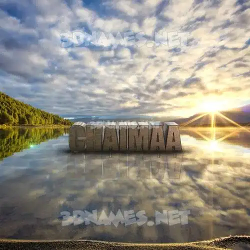 chaimaa in Morning Sunrise style - 3D name wallpaper chaimaa in Morning Sunrise style - 3D name wallpaper