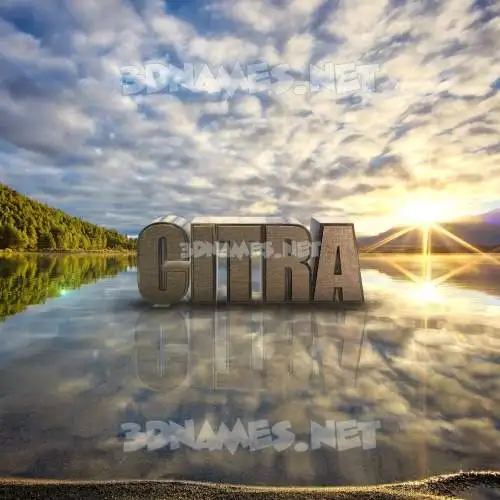 citra in Morning Sunrise style - 3D name wallpaper citra in Morning Sunrise style - 3D name wallpaper