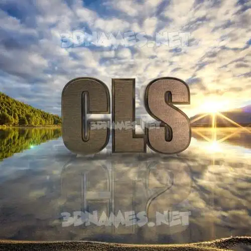 cls in Morning Sunrise style - 3D name wallpaper cls in Morning Sunrise style - 3D name wallpaper