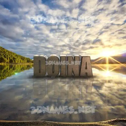 doina in Morning Sunrise style - 3D name wallpaper doina in Morning Sunrise style - 3D name wallpaper