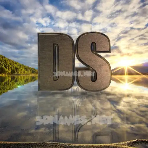 ds in Morning Sunrise style - 3D name wallpaper