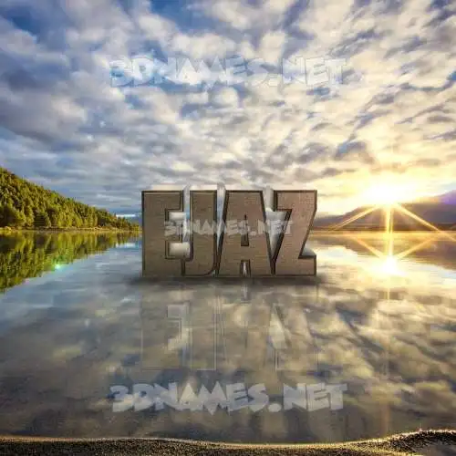 ejaz in Morning Sunrise style - 3D name wallpaper ejaz in Morning Sunrise style - 3D name wallpaper