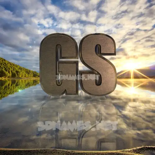 gs in Morning Sunrise style - 3D name wallpaper gs in Morning Sunrise style - 3D name wallpaper