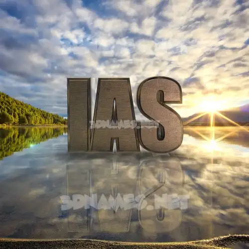 ias in Morning Sunrise style - 3D name wallpaper ias in Morning Sunrise style - 3D name wallpaper