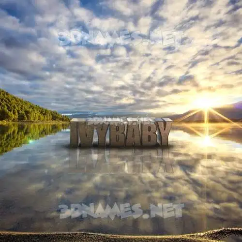 ivybaby in Morning Sunrise style - 3D name wallpaper ivybaby in Morning Sunrise style - 3D name wallpaper