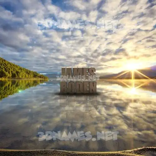 james boden in Morning Sunrise style - 3D name wallpaper james boden in Morning Sunrise style - 3D name wallpaper
